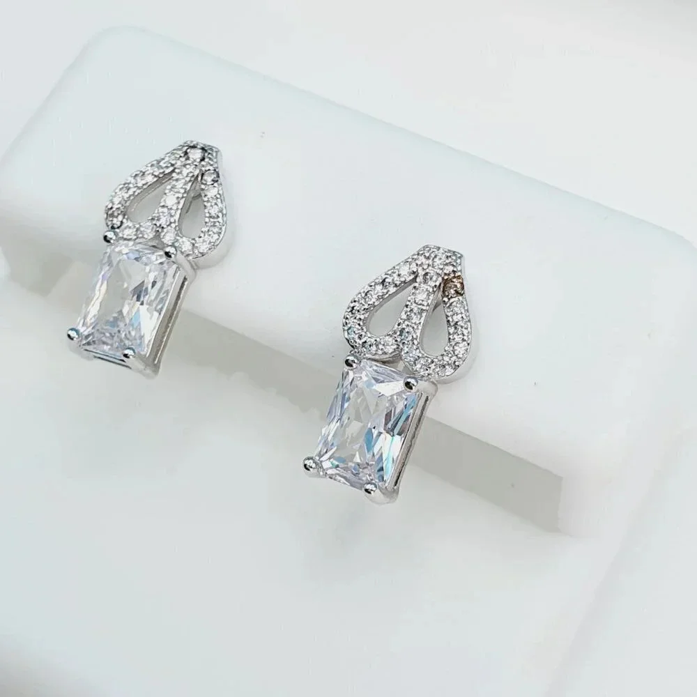 925 Sterling Silver Cubic Zirconia Earrings U19254815 63$